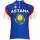 Astana Slowenischer Meister 2010-Kurzarmtrikot mit kurzem Reißverschluss