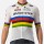 Quick Step-Alpha Vinyl Straßenrad Weltmeister Regenbogentrikot 2022 Competizione Radtrikot kurzarm